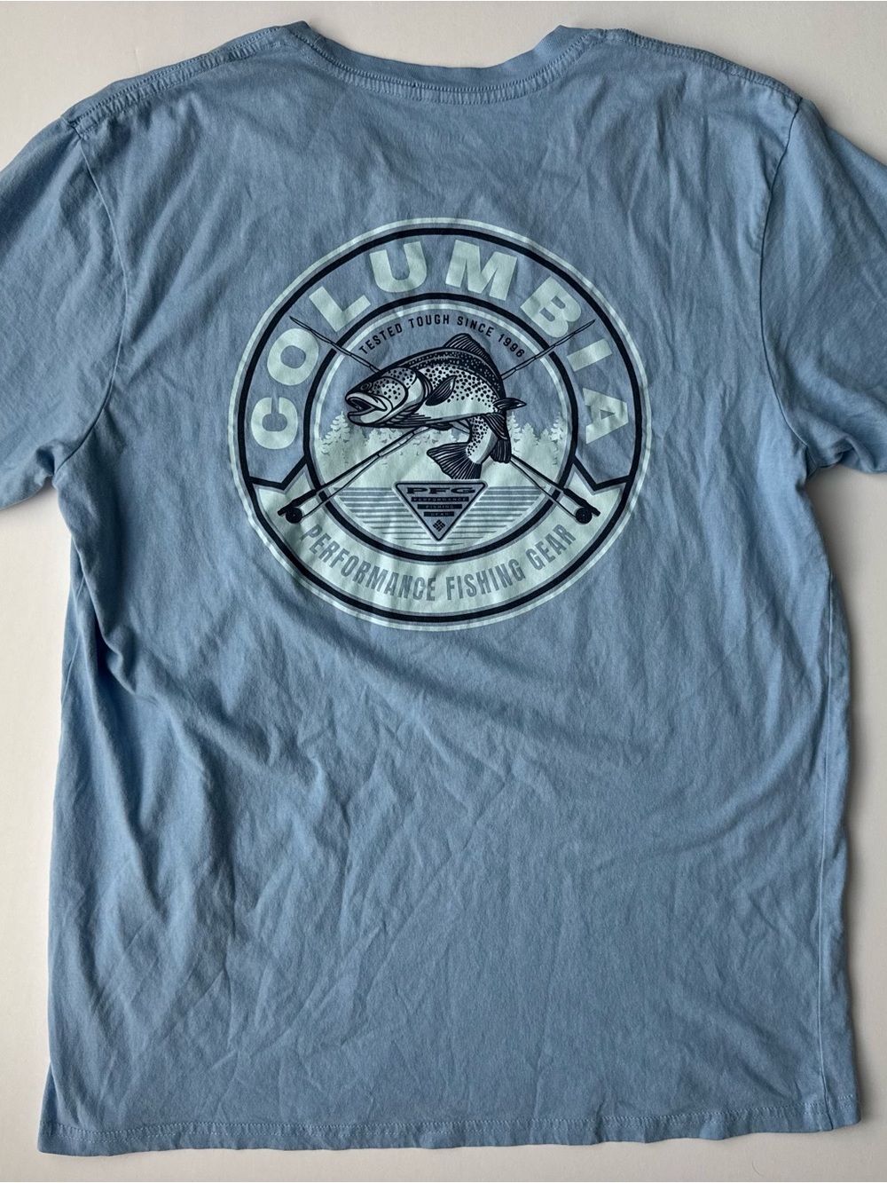 Columbia Performance Fishing Gear Gorpcore Streetwear Outdoor Casual Graphic Tee